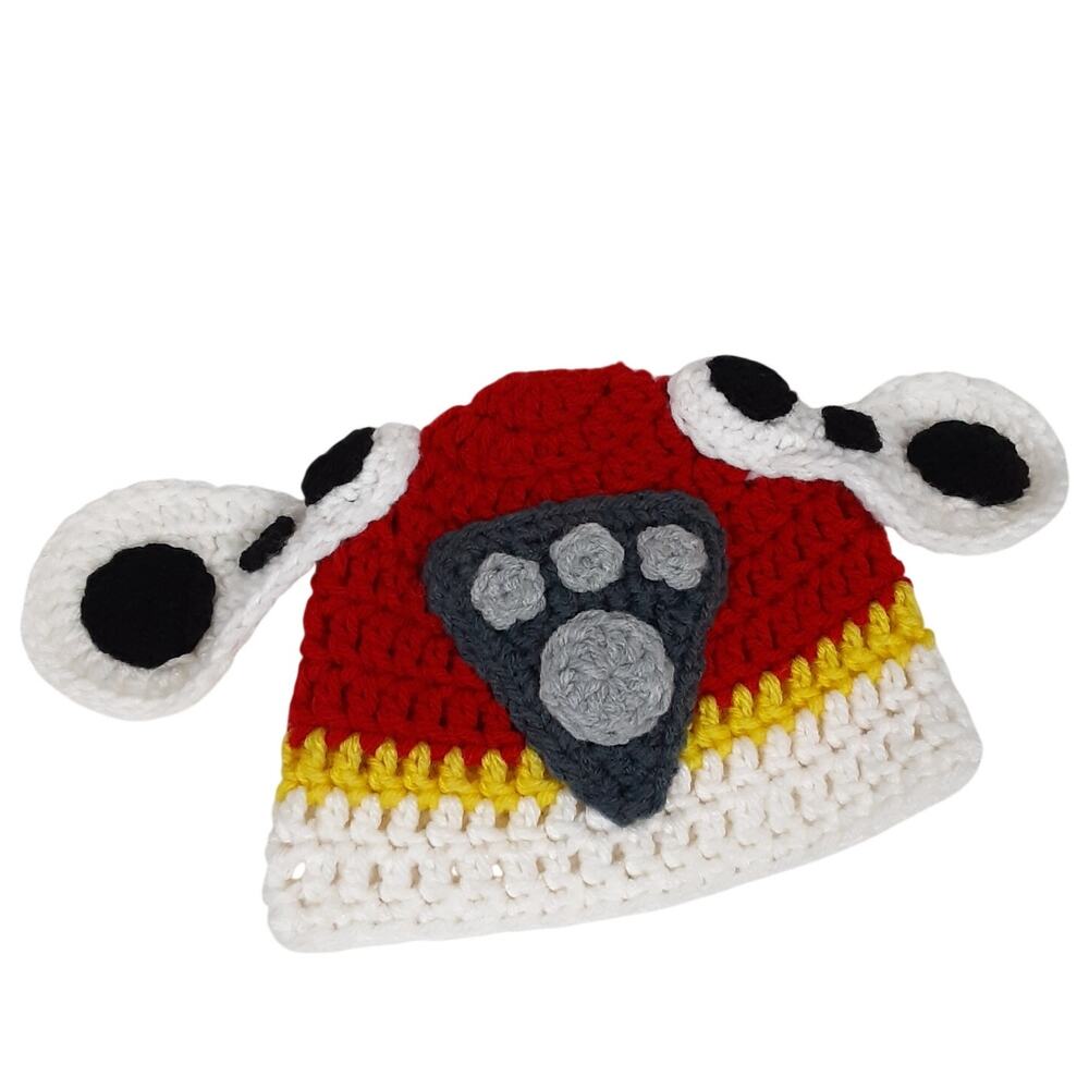 Paw Patrol Marshall Handmade Crochet Baby Hat Infant Halloween Costume